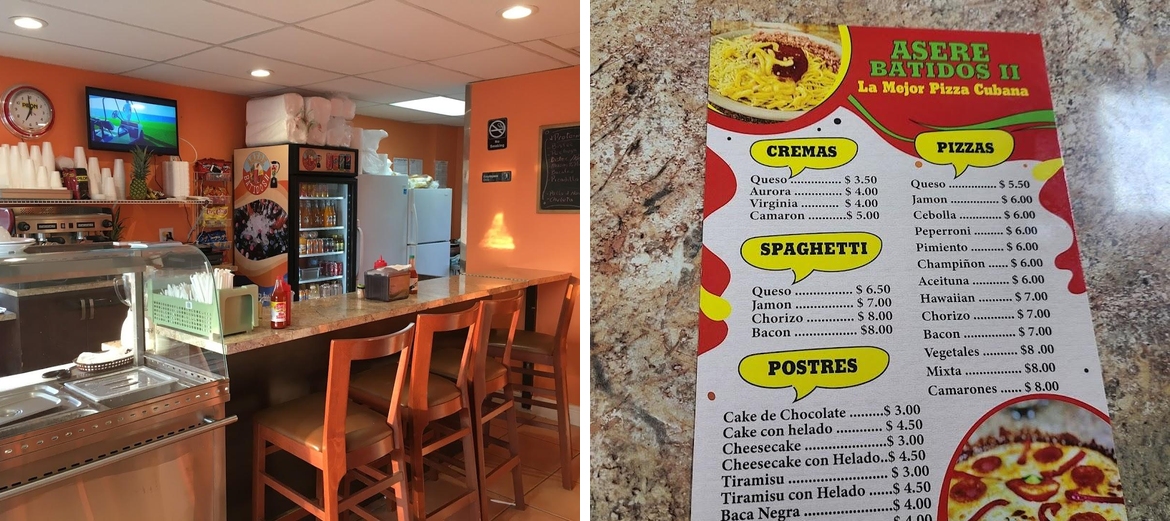 Pizza Cubana Menu